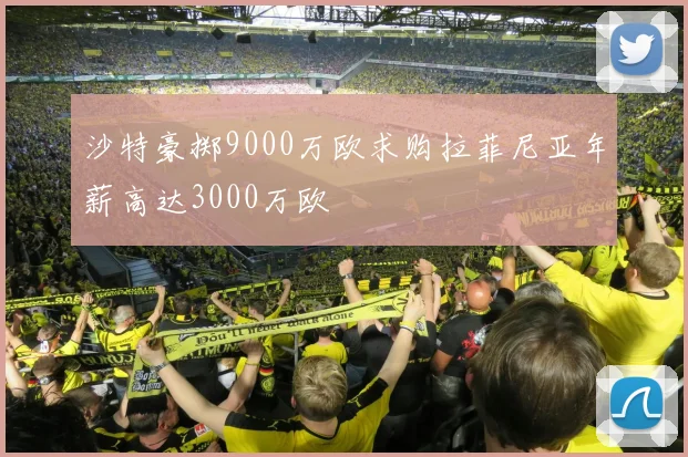 沙特豪掷9000万欧求购拉菲尼亚年薪高达3000万欧